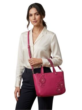 Jessica Simpson Pink Floral Crossbody Handbag